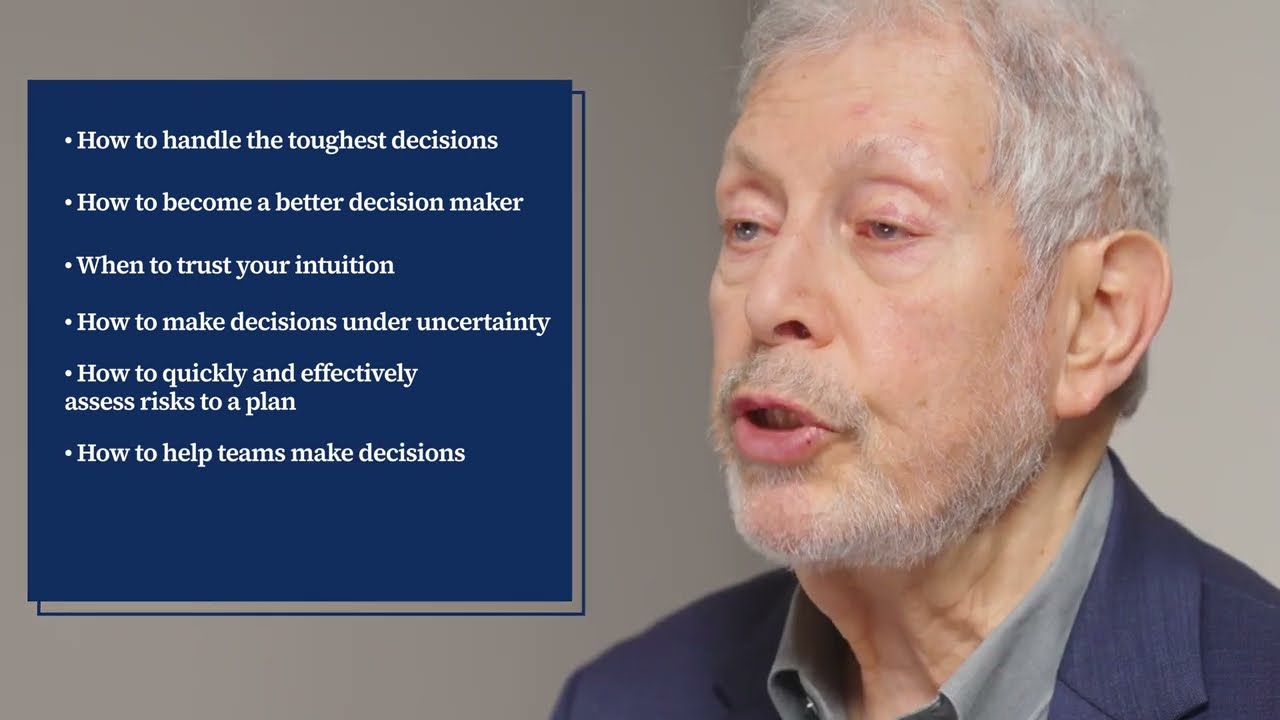Introducing Dr. Gary Klein's Masterclass in Practical Decision Making