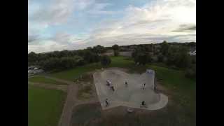 preview picture of video 'quadcopter fpv chester le street skate park pezz'