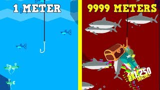 GO FISH EVOLUTION MAX DEPTH! 1300 METERS MAX UPGRADES (Go Fish New Update)