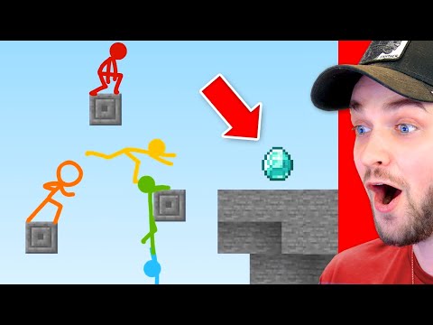 World's *BEST* PARKOUR Minecraft Stick Fight Animation! (MUST SEE)
