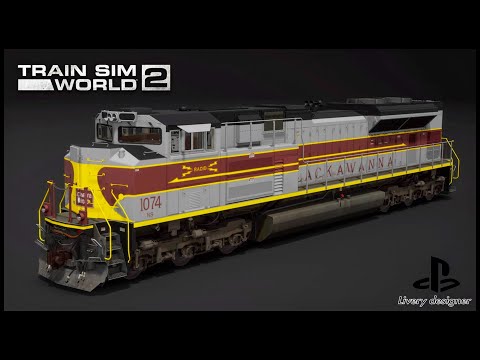 SD70ACe  (TSW2/ PS4) How to Build NS Heritage 1074 on livery designer -Time Lapse