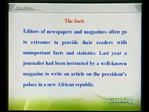 3 new concept english 05新概念英語第三冊Lesson 5 The facts