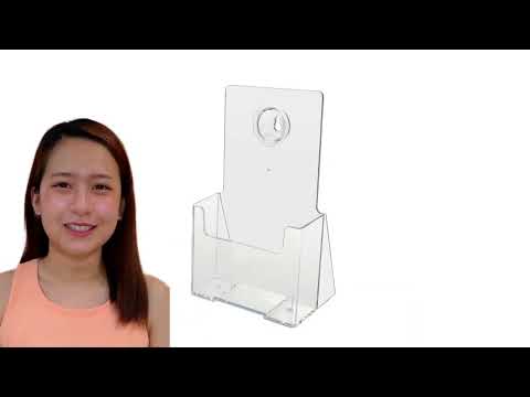 Premium Trifold Brochure Holder with Keyhole, 4