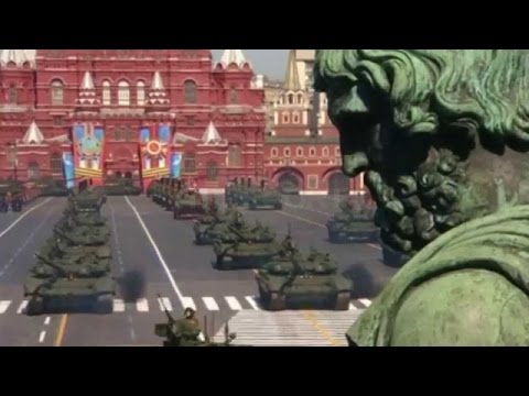 A1 Report - Rusia feston diten e fitores, tanke e autoblinda parade ne Sheshin e Kuq