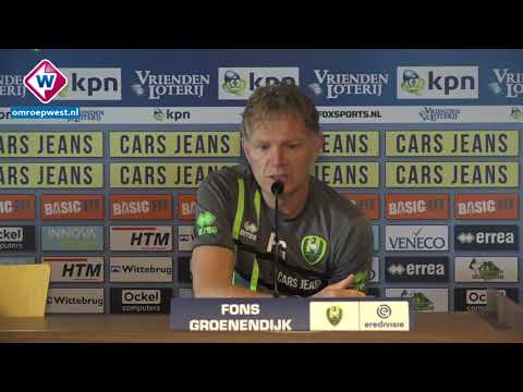 ADO-trainer Fons Groenendijk blikt vooruit op PEC Zwolle - ADO Den Haag