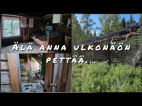 Todella hieno hylätty hirsitalo sisältä. Kauan ei vaan pystynyt sisällä olemaan. Hyvää Juhannusta!🇫🇮