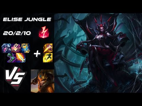 JUNGLE Elise vs Jarvan IV - NA Challenger Patch 14.13