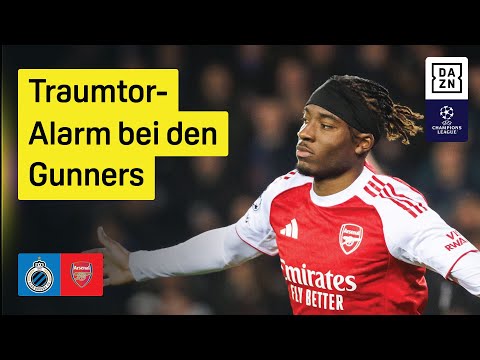 FC Brügge - FC Arsenal | UEFA Champions League | DAZN Highlights