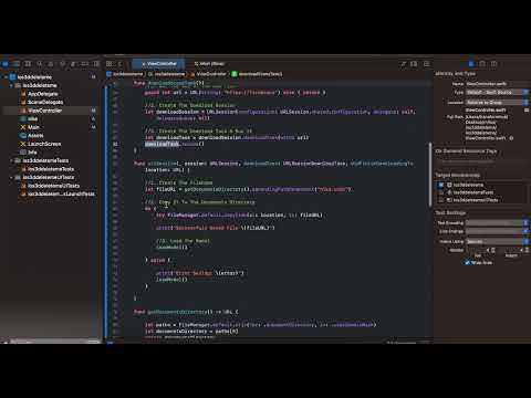 Load 3d model from network using SceneKit in native iOS