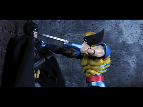 Batman Vs Wolverine (stop motion)