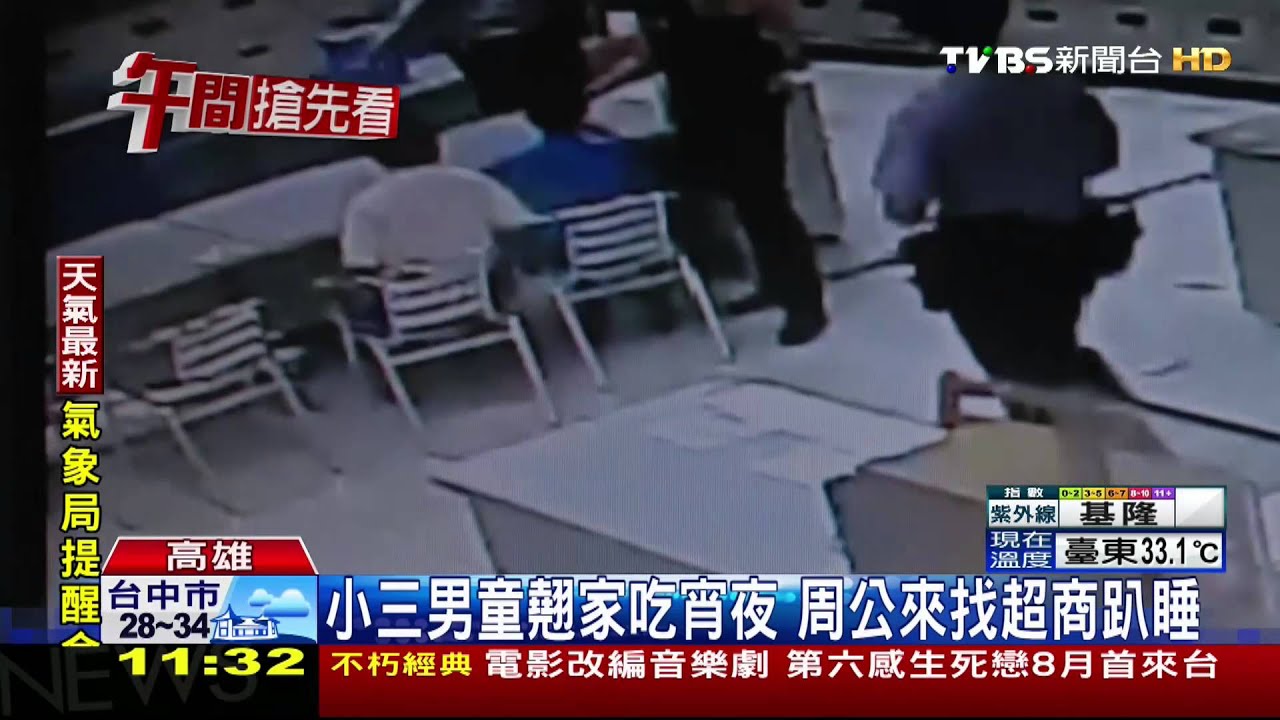 小三男童夜遊吃宵夜　把超商當家呼呼睡