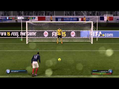 FIFA 15 World Cup Final- France vs England PK ( Crazy Goalkeeper !!! ) HD
