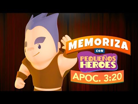 APOCALIPSIS 3:20 🚪♥️ - BIBLIA PARA NIÑOS - Memoriza la Biblia con PEQUEÑOS HEROES para niños