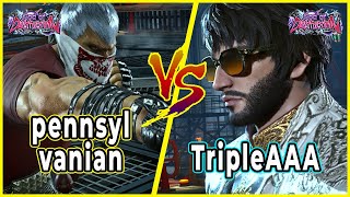 Tekken 8 pennsylvanian (Bryan) vs TripleAAA (Shaheen) Ranked Match High Tier Game 4K HD