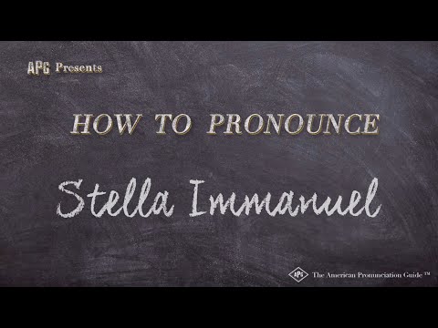 How to Pronounce Stella Immanuel (Real Life Examples!)