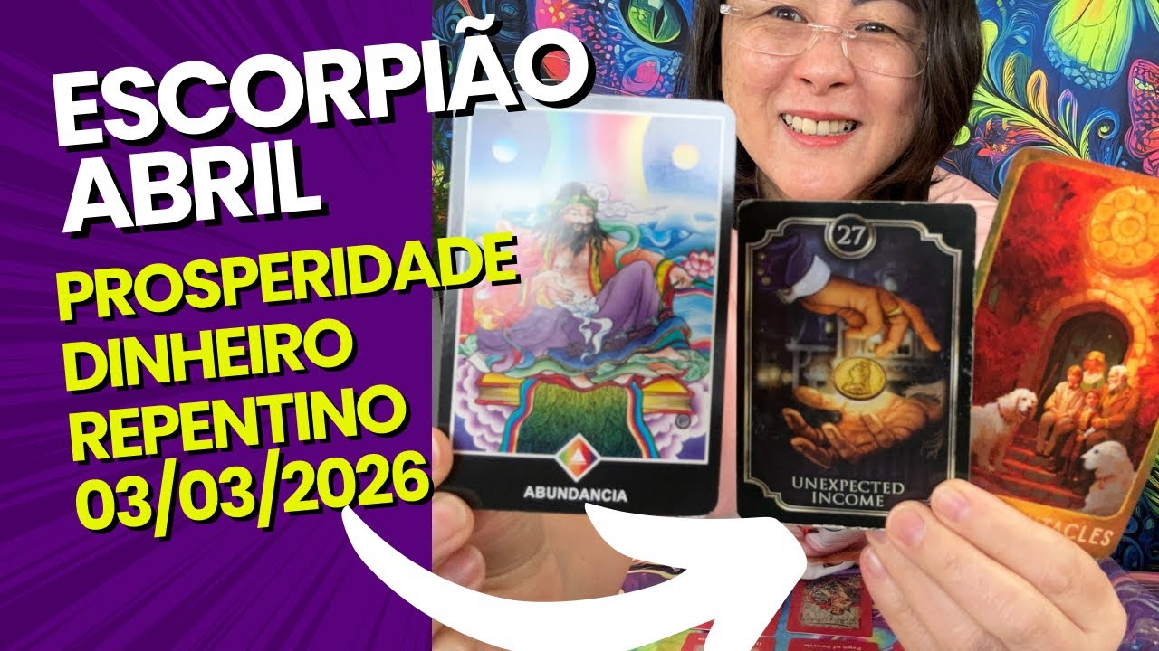 Escorpião ♏️ ABRIL 2026  🙀SEGURA  ESSA ABUNDÂNCIA COM VONTADE POIS JÁ É SUA 🙀💰🙀💰🙀💰🙀💰🙀💰🙀