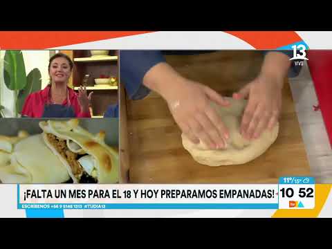Empanada de pino: Camila chef explica receta casera. Tu Día, Canal 13