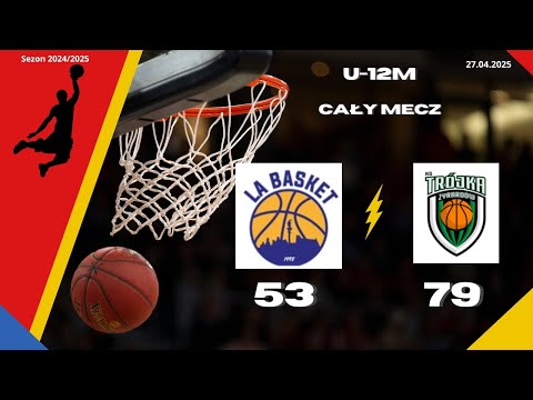 26-04-2025 U12M UKS La Basket Warszawa vs Trójka Żyrardów cały mecz