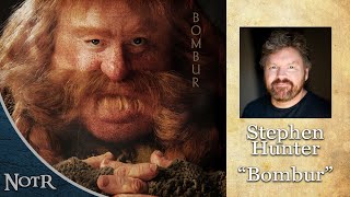 Stephen Hunter, actor, The Hobbit Trilogy (Bombur) - Interview video