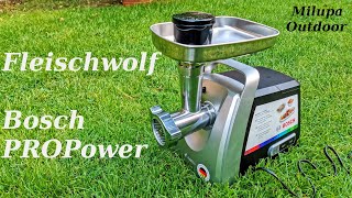 "Fleischwolf Bosch PRO Power" / Unboxing und kurzer Test / über 20 Funktionen,Fleischwolf »MFW68660«