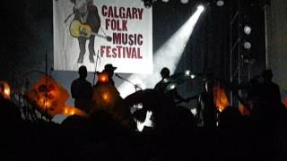 Blue Rodeo at Calgary Folk Fest with friends ending the festival with Lost Together
