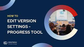 How to edit version settings - Progress Tool