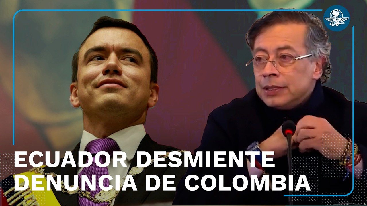 Daniel Noboa responde a Gustavo Petro; niega ataques a Colombia