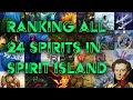 Ranking all 24 spirits in spirit island