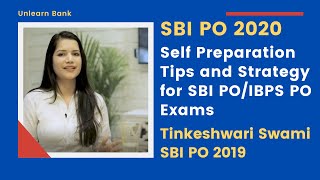 SBI PO 2020 - Self Preparation Tips and Strategy | Tinkeshwari Swami SBI PO 2019