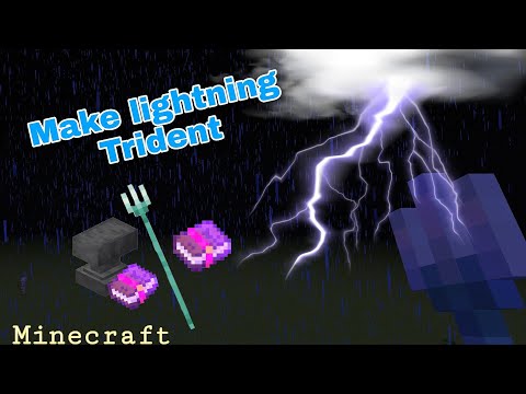 How do you make a thunder trident in minecraft? Minecraft में एक थंडर ट्राइडेंट कैसे बनाते हैं? 2022