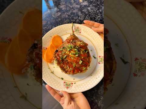 Filipino dish made with eggplant and egg 🍳 #nepal #food #recipe