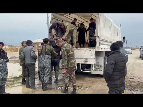 17-si azyaşlı olmaqla 166 nəfər vətəndaş təhlükəsiz əraziyə təxliyə olunub