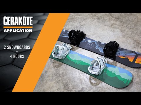 Cerakote Application Time Lapse | 2 Snowboards in 4 Hours