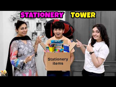 STATIONERY TOWER | Aayu Ki Stationery Shopping | Aayu and Pihu Show