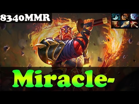 Dota 2 - Miracle- 8340MMR Plays Ember Spirit with Divine Rapier vol 15 - Ranked Match Gameplay