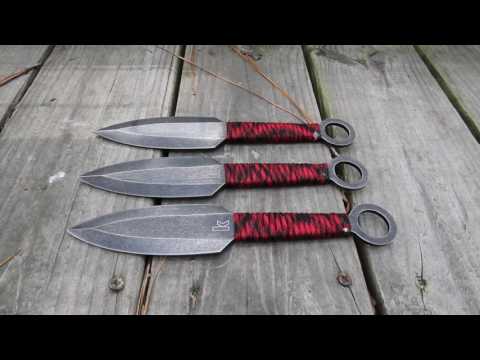 Kershaw Ion Throwing Knives 1747BWRX - video demo