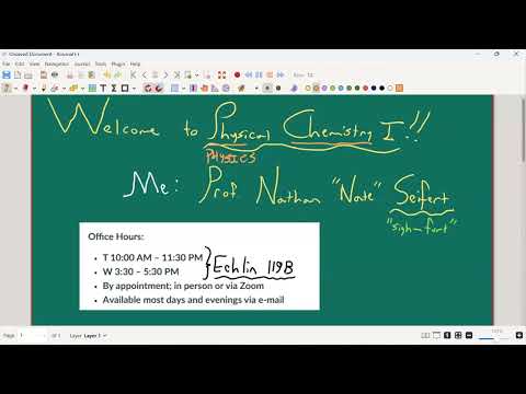 Lecture 1 - Intro to Class / Introductory Rambling
