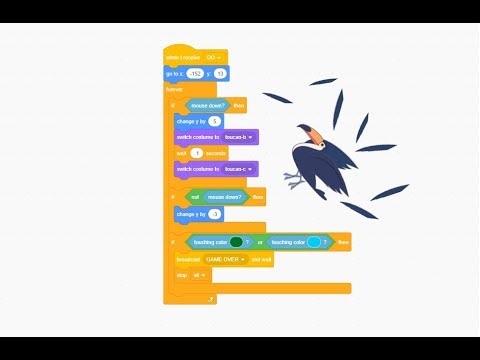 Scratch Programming Flappy Toucan Game Introduction