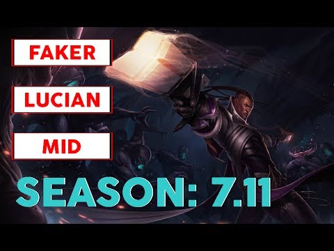 SKT T1 Faker Lucian Mid Challenger Korean Pro Replay