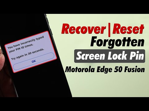Motorola Moto Edge: How To Reset Forgot PIN, Pattern, Password or any Screen Lock!