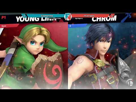 Fight Night XL | Supahsemmie (Young Link) vs (BKROG) Mr R (Chrom/Sheik) | Grand Finals