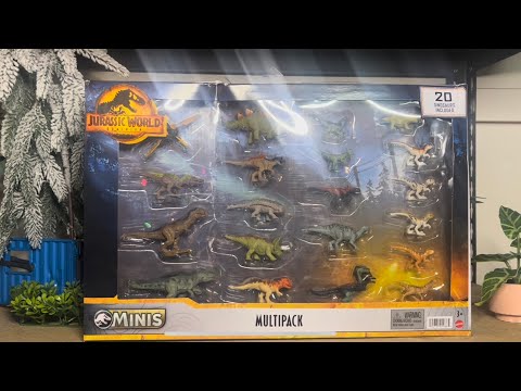 Jurassic world dominion mini 20 dinosaurs surprise multipack unboxing Amazon ex #jurassicworld