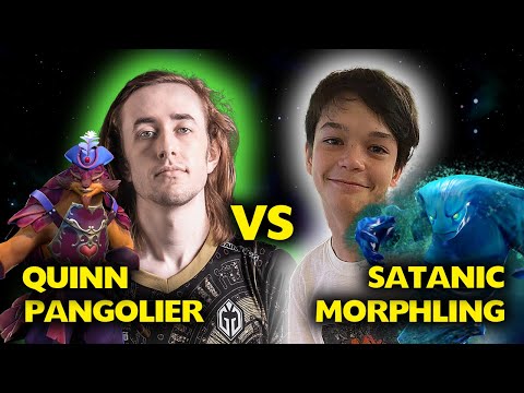 15 year old Satanic on his signature hero Morphing Carry vs Quinn Pangolier Mid - Rank 2 Carry