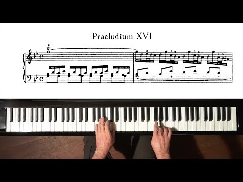 Bach Prelude and Fugue No.16 Well Tempered Clavier, Book 1 with Harmonic Pedal