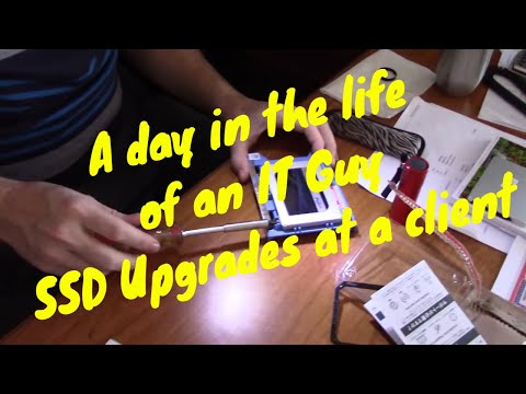A day in the life of an IT guy - SSD upgrades at client.