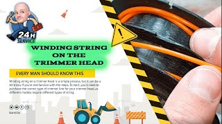 HOW TO WINDING STRING ON THE TRIMMER HEAD #shorts