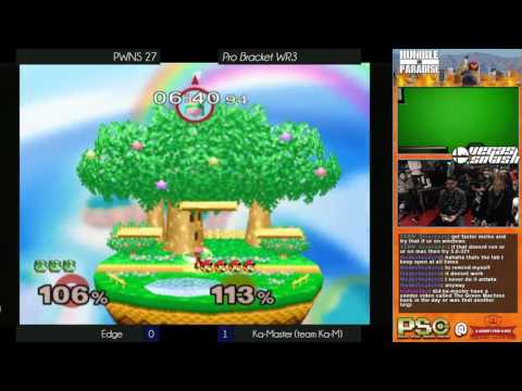PWNS 27 - Melee - Pro - WR3 - Edge (Puff) vs Ka-Master (Luigi)