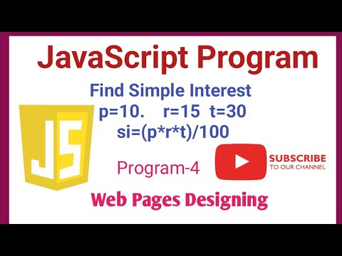 Javascript Code For Si Or Simple Interest