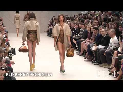 Burberry Prorsum 2013 SS Runway Show London Fashion Week ELLE TV