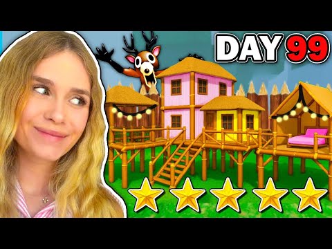 Building A 5 Star AESTHETIC LUXURY Base In 99 Nights In The Forest! (Roblox)